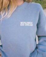 Dandy Ice Cream Crew Neck Sweatshirt in Blue