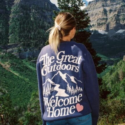 Dandy The Great Outdoors Knit Sweater in Blue