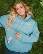 Dandy Gift Giving Oversized Lux Hoodie in Blue
