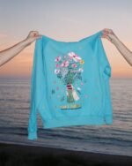 Dandy Gift Giving Oversized Lux Hoodie in Blue