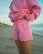 Dandy Lover Sweat Shorts in Pink