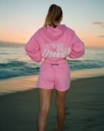 Dandy Lover Sweat Shorts in Pink